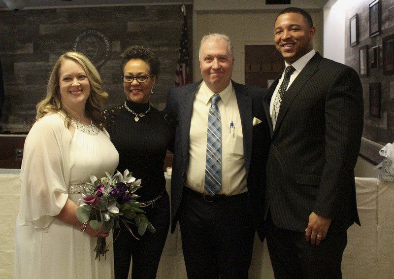 'A beautiful time' Mayor weds couple at city hall ceremony